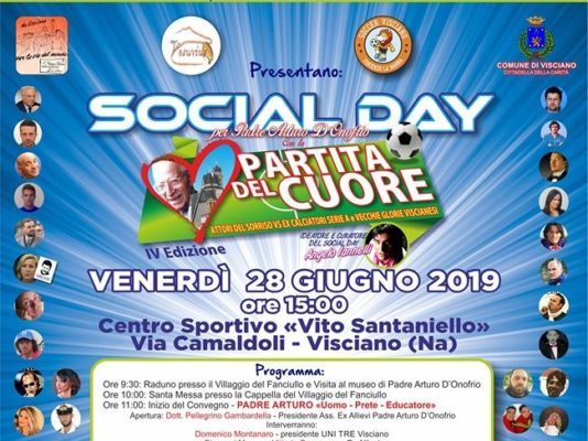 Visciano – IV Edizione del  Social Day in memoria di Padre Arturo D’onofrio