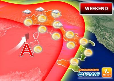 Meteo, weekend con caldo estivo 