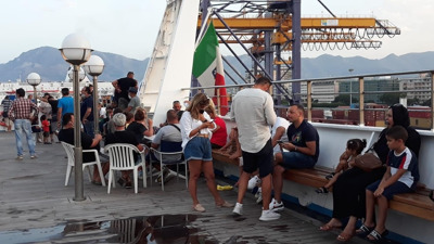 Fase 3: aria condizionata guasta, scoppia la protesta sulla nave Palermo-Civitavecchia 