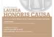 IVANO FOSSATI, LAUREA HONORIS CAUSA IN LETTERATURE MODERNE E SPETTACOLO 