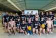 GLI ATLETI DELLA WATERPOLO NAPOLI LIONS ALLO STADIO MARADONA CON EUTYLIA