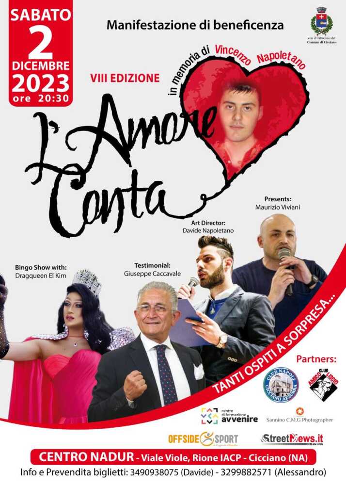 Solidarietà e spettacolo: arriva l’VIII Edizione de “L’Amore Conta”!