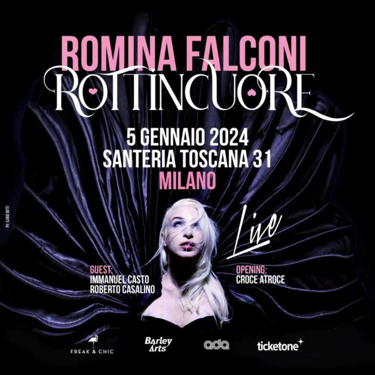 ROMINA FALCONI il 5 gennaio 2024 in concerto a MILANO alla Santeria Toscana 31