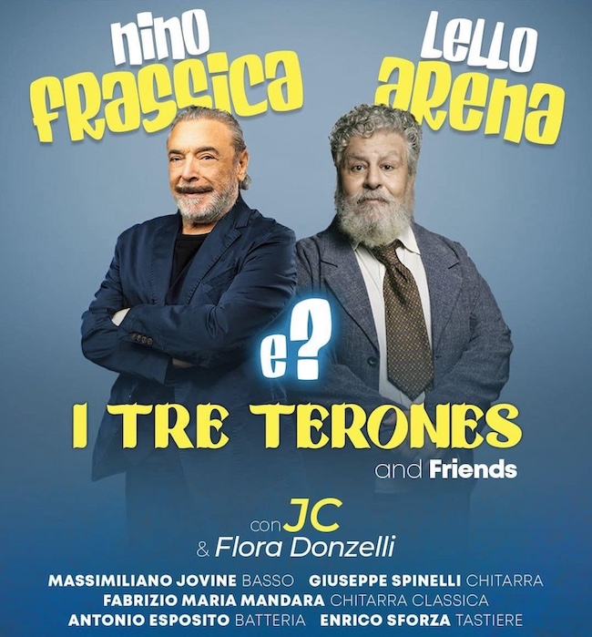 Lello Arena e Nino Frassica in scena al Teatro Cilea di Napoli con “I tre Terones & Friends”