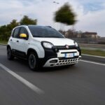 una Fiat Panda in strada